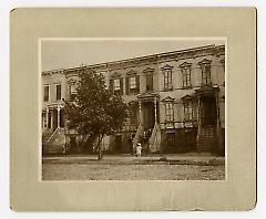 Audre White, Mary B. White, K. W. White, Ella St. Balton (Grandma) at 678 McDonough St, Brooklyn.