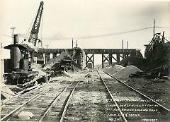 General view of work at cut and 5th Ave. bridge looking east from L.I.R.R. tracks