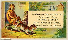 Tradecard. Joseph J. Byers. 110 Court St. Brooklyn, NY. Recto.