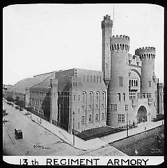Views: Brooklyn, Long Island, Staten Island. Brooklyn Regiment Armories. View 002: 13th Regiment Armory.