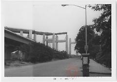 [View of bridge construction.]