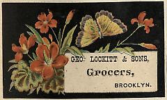 Tradecard. George Lockitt and Sons. Brooklyn.