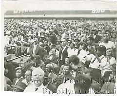 Bleacher crowd at Ebbets Field