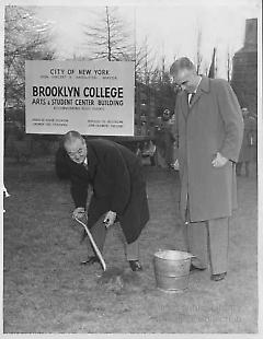 Boro Pres. John Cashmore & Harry Gideonse, Pres. of Brooklyn College