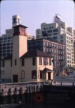 [Fulton Ferry Fireboat house and watchtower buildings]