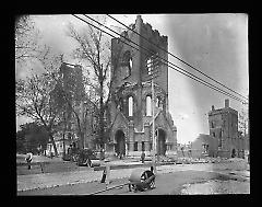Views: U.S., Brooklyn. Brooklyn churches; synagogues. View 007: Ruins of Tabernacle.