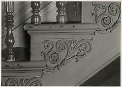 Side of stairs, main hall. Lay House, 11 Cranberry Street, Brooklyn, N.Y. (detail).