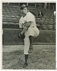 [Three views of Clyde King in pitching poses]