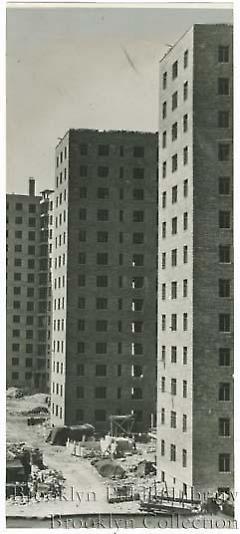 [Fort Greene Houses under construction]