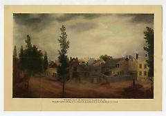 'Summer View of Brooklyn Village in 1820. From the original painting by S.J. Guy [sic] in the possession of the Long Island Historical Society.'