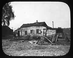 Views: Brooklyn. Various. View 009: Squatter on East side of Washington Ave near Eastern Parkway, 1900.