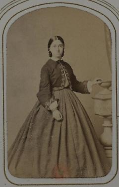 [Woman Wearing Dress with Jacket]