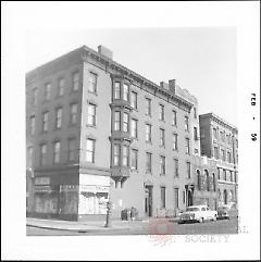 [Northeast corner of Bedford Avenue (left) and S.9th Street.]