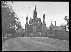 Views: Brooklyn, Long Island, Staten Island. Brooklyn scenes; buildings. View 031: Main Entrance Greenwood (cemetery).