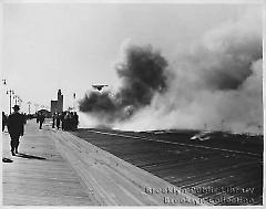 [Coney Island boardwalk fire]