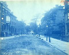 [Joralemon Street with road surface dug up]