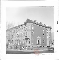 [Northeast corner of Bedford Avenue (left) and Clymer Street.]