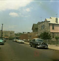 [View looking north along East side of Van Sicklen Street.]