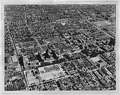 Aerial view of the new campus of Long Island College of Medicine