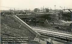 Looking southeast from 64th St. showing reconstruction of 5th Ave. bridge