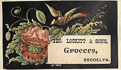 Tradecard. George Lockitt and Sons. Brooklyn.