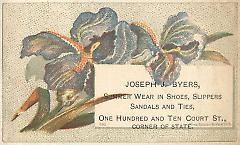 Tradecard. Joseph J. Byers. 110 Court Street. Brooklyn.