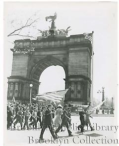 [Loyalty Day parade at Grand Army Plaza]