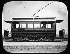 Views: Brooklyn, Long Island, Staten Island. Brooklyn scenes; buildings. View 016: One of Brooklyn's First Trolley Cars, Bensonhurst.