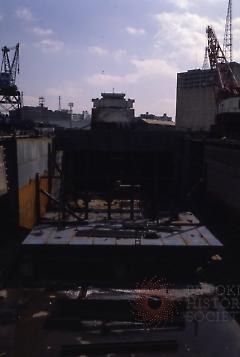 [Barge being built at dry dock #3]