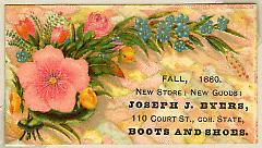 Tradecard. Samuel A. Byers. Fulton St. Brooklyn, NY. Recto.