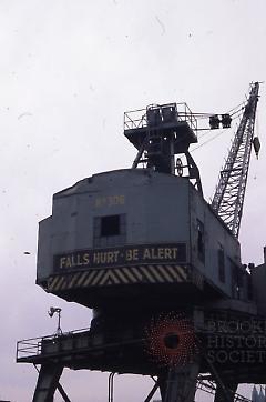 [A Navy crane]