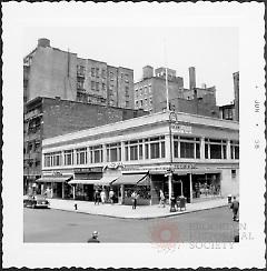 [Northwest corner of Henry Street (right) and Montague Street, Brooklyn Heights.]