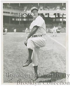 [Three views of Clyde King in pitching poses]