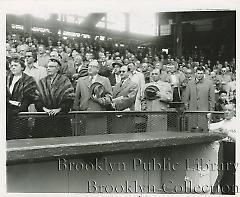 [Pledge of Allegiance at  Ebbets Field]