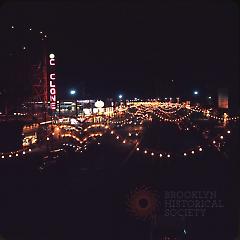 [Surf Avenue at night], Coney Island