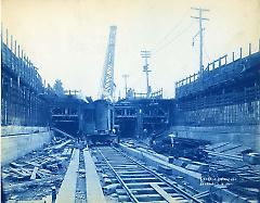 [4th Avenue subway construction site]