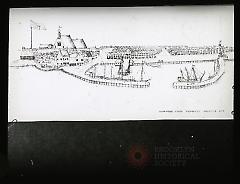 New York from Brooklyn Heights, 1679 [drawing]