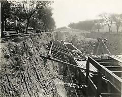 [Subway construction, probably on Eastern Parkway]