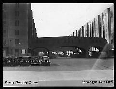 Views: Brooklyn, Long Island, Staten Island. Brooklyn scenes; buildings. View 012: Army supply base, bridges.