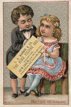 Tradecard. C.A. Warner and Company. 534 Fulton Street. Brooklyn.