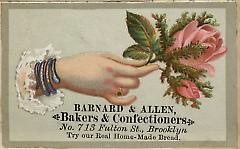 Trade card. Barnard & Allen. 713 Fulton St. Brooklyn.