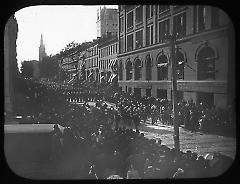 Views: Brooklyn. Various. View 036: Last parade of the Brooklyn police, Inspector Mackellar leading.