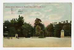 Malbone Street, Entrance to Prospect Park, Brooklyn, N.Y. Recto.