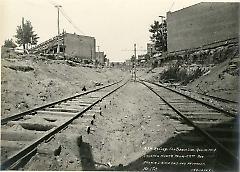 Looking north from 22nd Ave. showing roadbed and progress