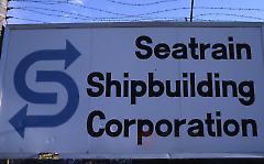[Seatrain shipbuilding sign]