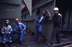 [Seatrain pipefitters on a lunch break]