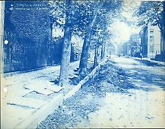 Progress of curb restoration on north side of Joralemon street