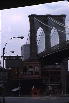 [Historic buildings and the Brooklyn Bridge]