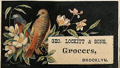 Tradecard. George Lockitt and Sons. Brooklyn.