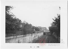 [View looking south along BMT cut.]